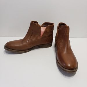 ROAN Women's Brown Leather Booties